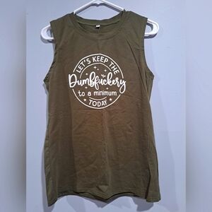 Army green summer tanktop